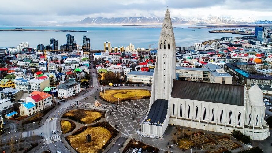Reykjavik visione dall'alto