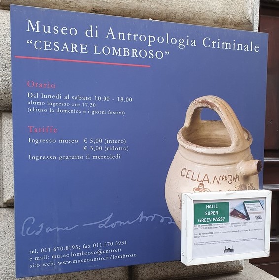museo antropologia criminale torino orari tariffe